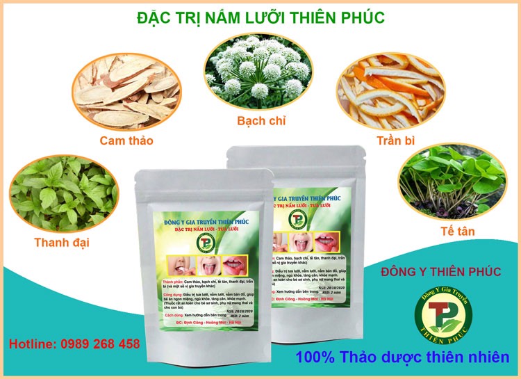 Đặc trị nấm lưỡi Thiên Phúc trị dứt điểm bệnh nấm miệng